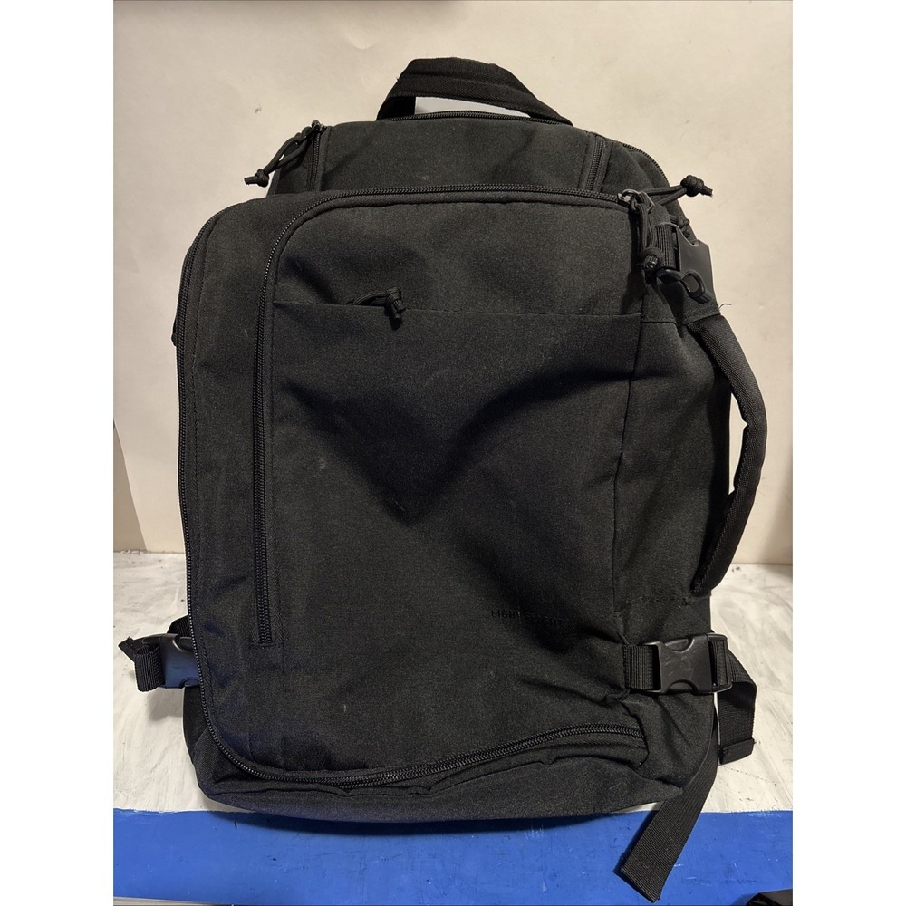 Light Flight 4 Pocket Backpack Black 17" Bag Storage